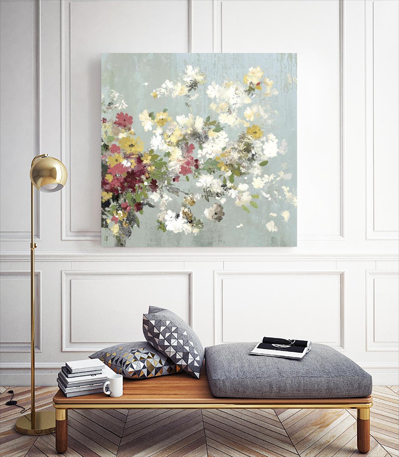 Abstract Bouquet II by Allison Pearce on GIANT ART - white floral