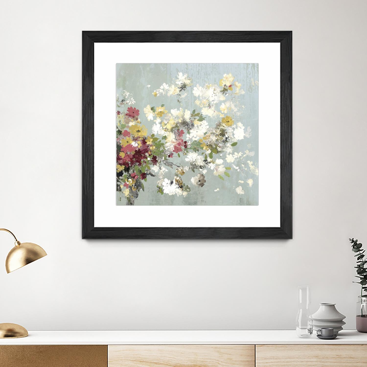 Abstract Bouquet II by Allison Pearce on GIANT ART - white floral