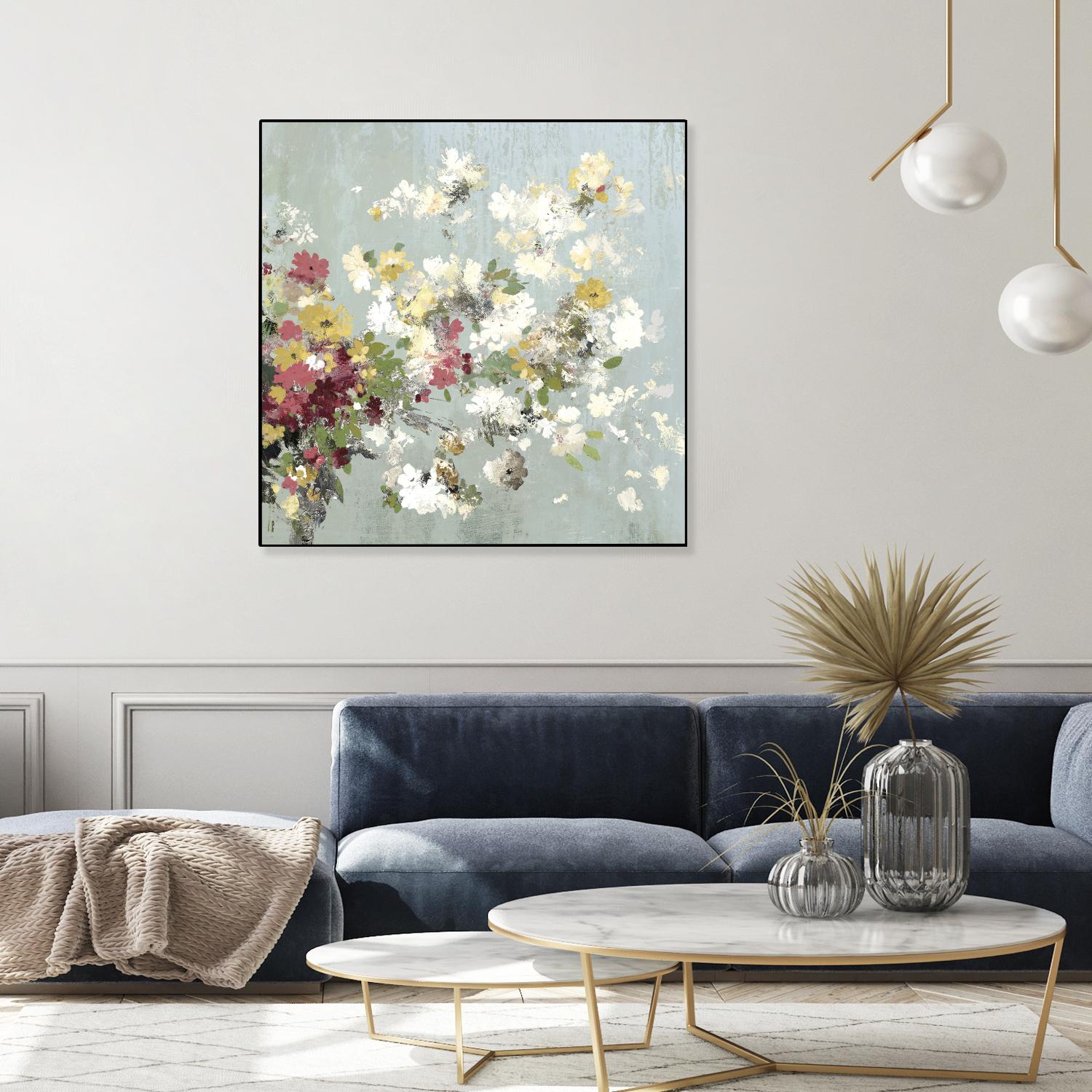 Abstract Bouquet II by Allison Pearce on GIANT ART - white floral