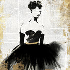 Lady in Black II by PI Studio on GIANT ART - white abstract