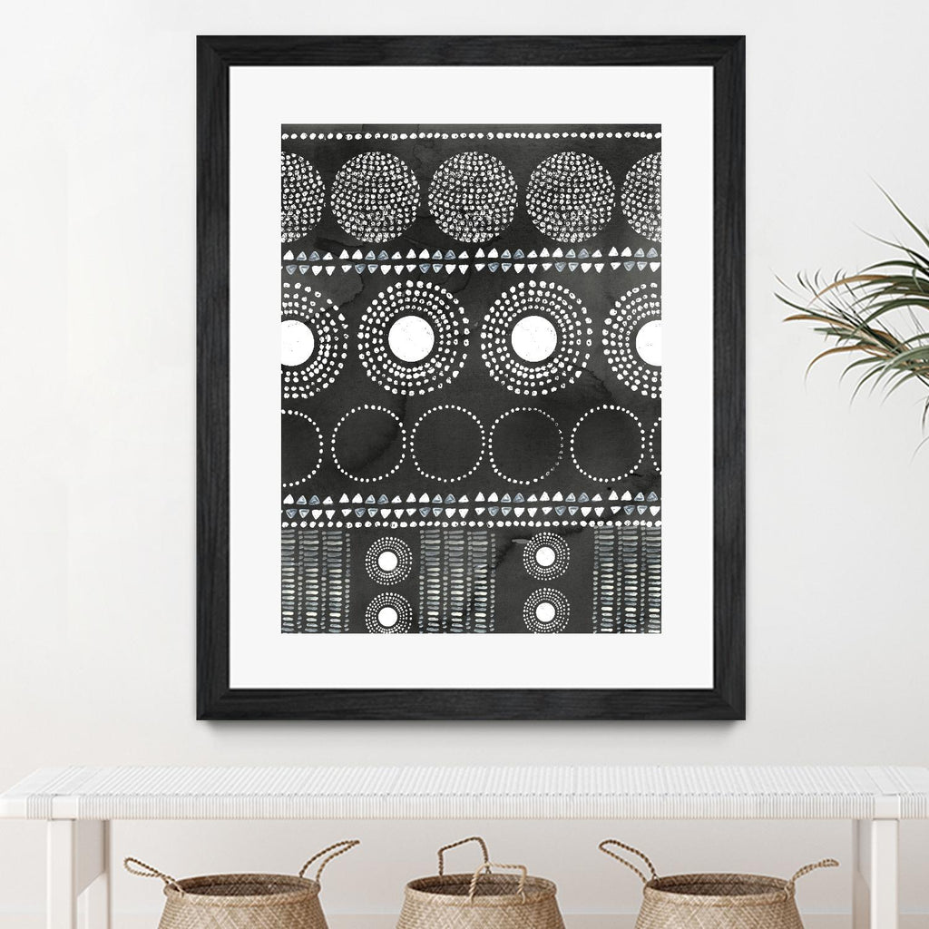 African I Black Version by PI Studio on GIANT ART - white abstract
