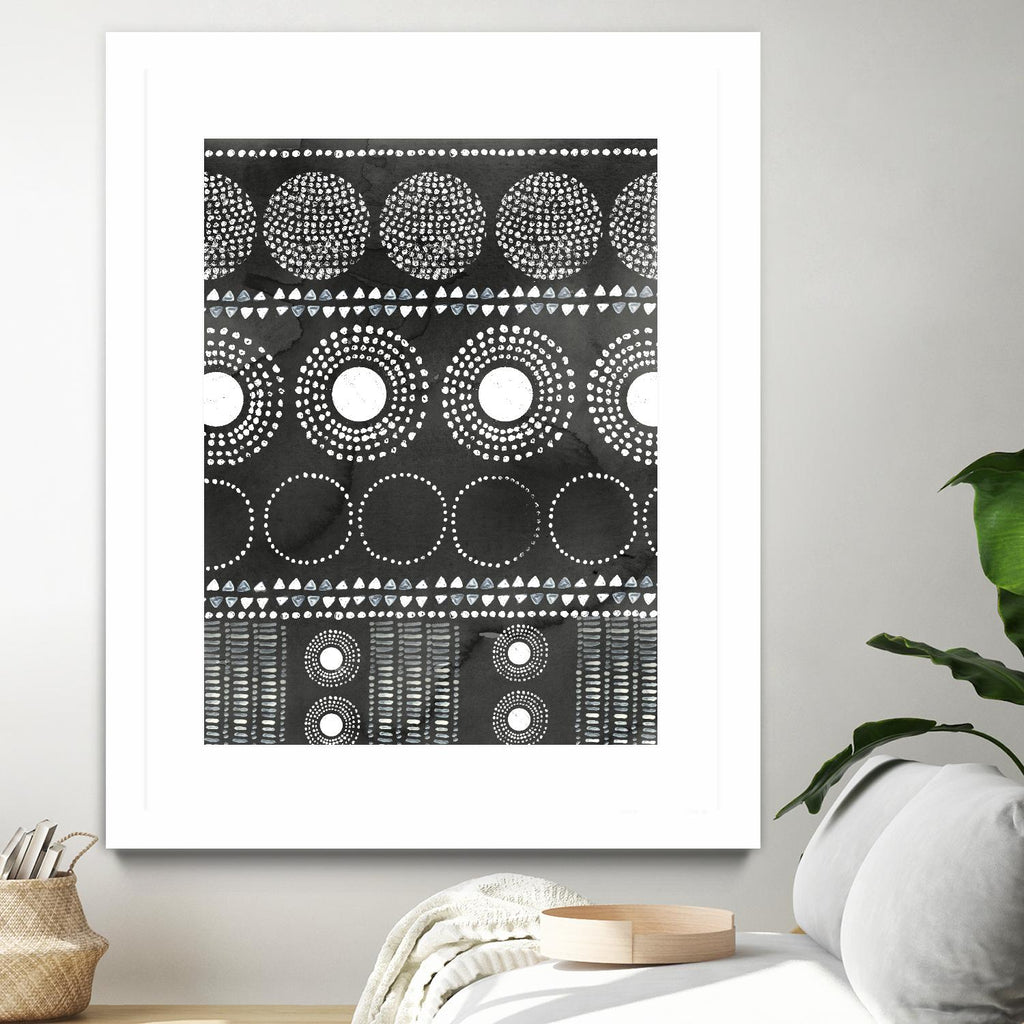 African I Black Version by PI Studio on GIANT ART - white abstract