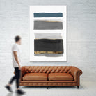 Stacked Stripes II by PI  Studio on GIANT ART - gold shapes