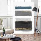 Stacked Stripes II by PI  Studio on GIANT ART - gold shapes