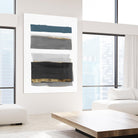 Stacked Stripes II by PI  Studio on GIANT ART - gold shapes