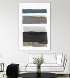 Stacked Stripes II by PI  Studio on GIANT ART - gold shapes