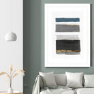 Stacked Stripes II by PI  Studio on GIANT ART - gold shapes