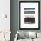 Stacked Stripes II by PI  Studio on GIANT ART - gold shapes