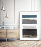 Stacked Stripes II by PI  Studio on GIANT ART - gold shapes