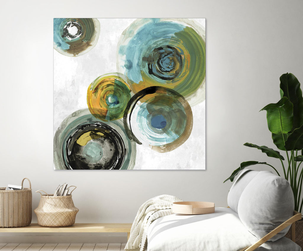 Spirals III by Tom Reeves on GIANT ART - yellow abstract