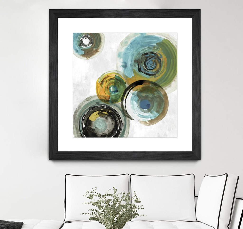 Spirals III by Tom Reeves on GIANT ART - yellow abstract