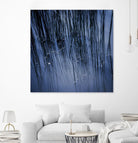 Lily Pond Blue III by Rebecca Cozart on GIANT ART - black photo art