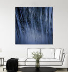 Lily Pond Blue III by Rebecca Cozart on GIANT ART - black photo art
