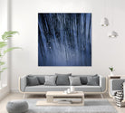Lily Pond Blue III by Rebecca Cozart on GIANT ART - black photo art