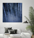 Lily Pond Blue III by Rebecca Cozart on GIANT ART - black photo art