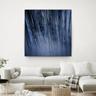 Lily Pond Blue III by Rebecca Cozart on GIANT ART - black photo art
