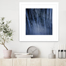 Lily Pond Blue III by Rebecca Cozart on GIANT ART - black photo art