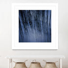Lily Pond Blue III by Rebecca Cozart on GIANT ART - black photo art