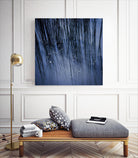 Lily Pond Blue III by Rebecca Cozart on GIANT ART - black photo art