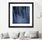 Lily Pond Blue III by Rebecca Cozart on GIANT ART - black photo art