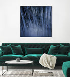 Lily Pond Blue III by Rebecca Cozart on GIANT ART - black photo art