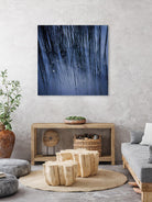 Lily Pond Blue III by Rebecca Cozart on GIANT ART - black photo art