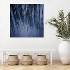 Lily Pond Blue III by Rebecca Cozart on GIANT ART - black photo art