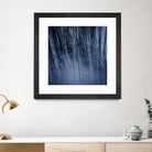 Lily Pond Blue III by Rebecca Cozart on GIANT ART - black photo art