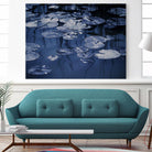Lili Pond Blue VII by Marc Schacter on GIANT ART - grey photo art