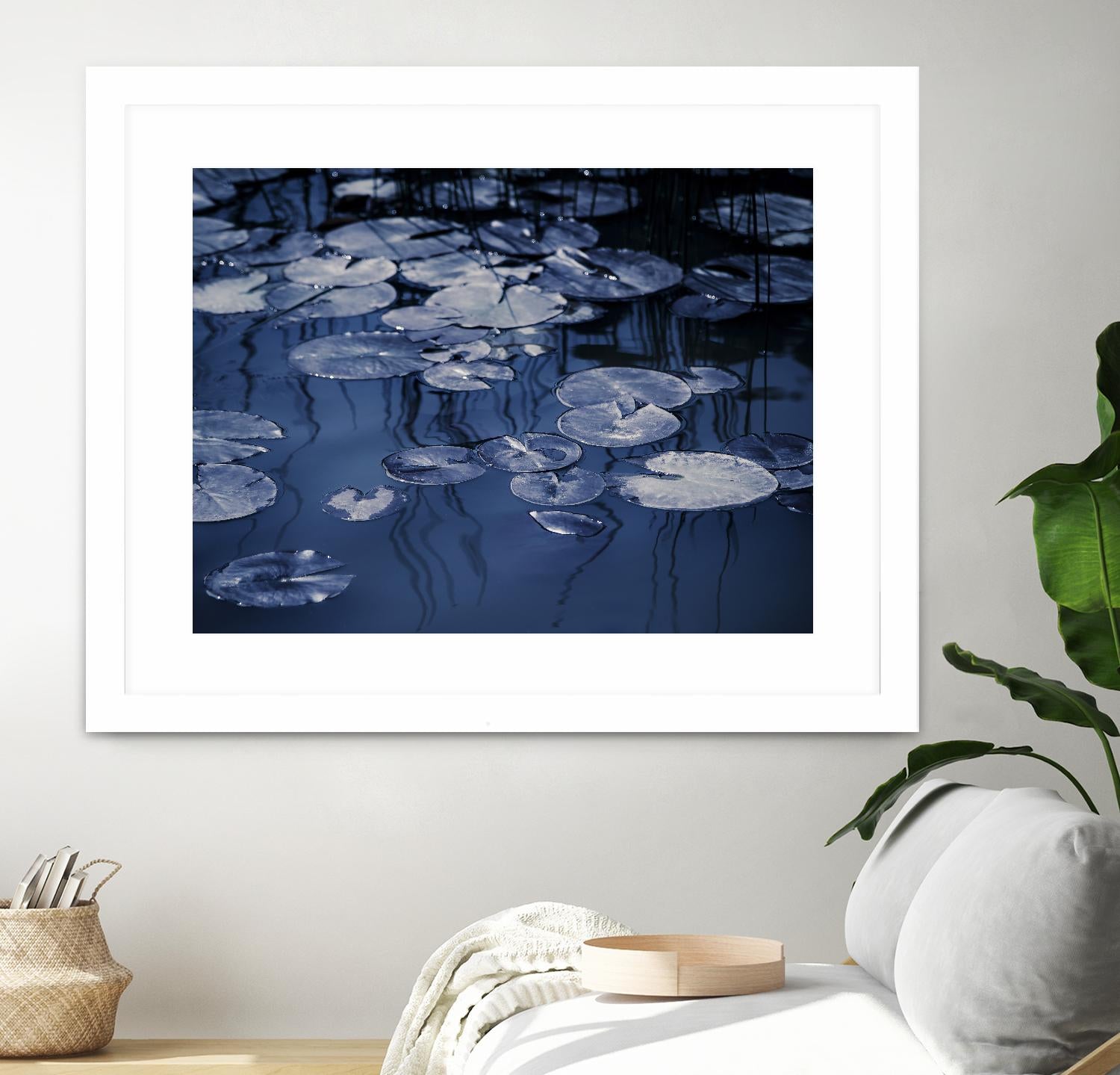 Lili Pond Blue VII by Marc Schacter on GIANT ART - grey photo art