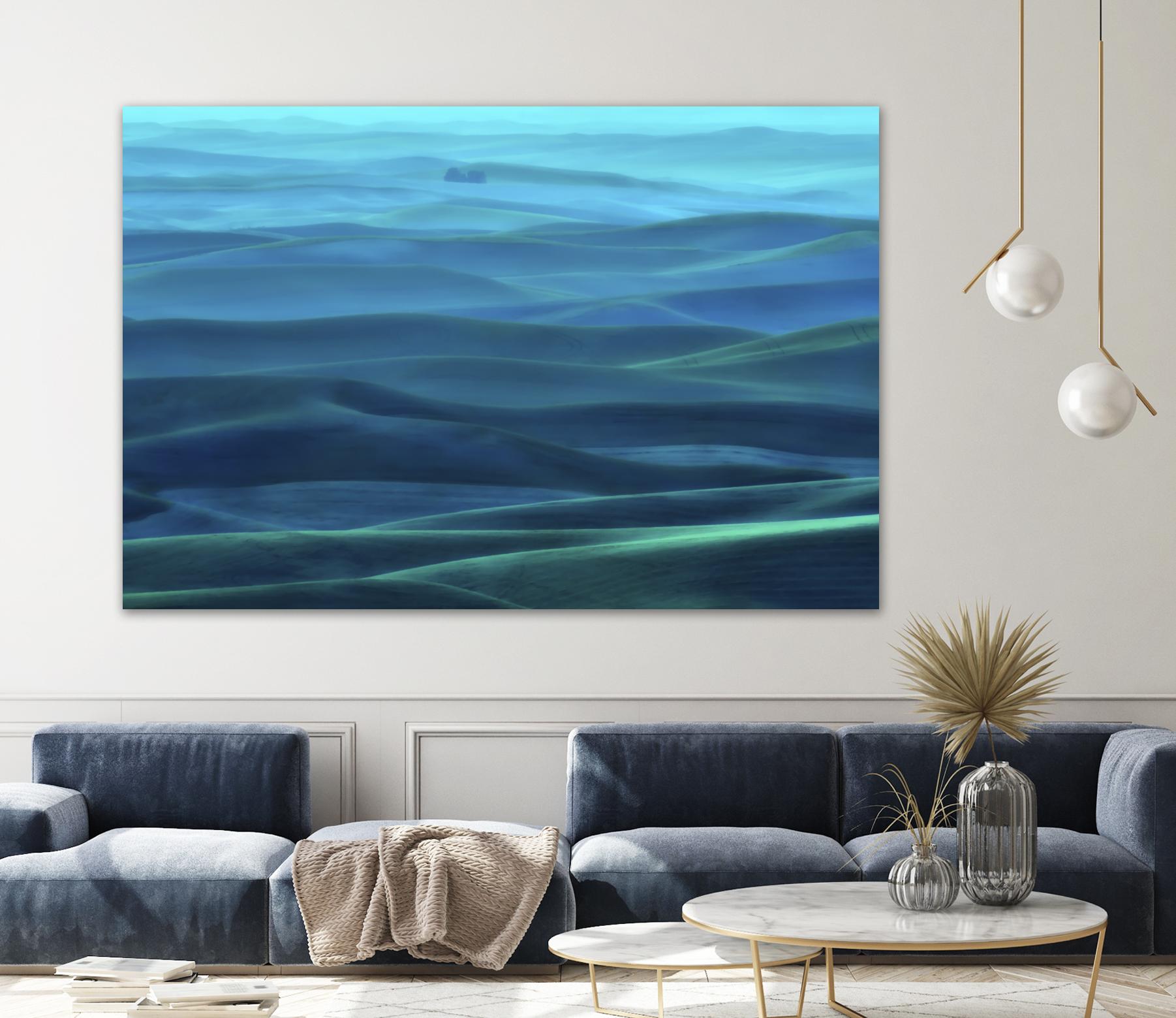 Evening Rhapsody by Don Schwartz on GIANT ART - blue photo art