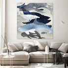 Whale Watching II by Edward Selkirk on GIANT ART - beige nautical