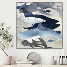 Whale Watching II by Edward Selkirk on GIANT ART - beige nautical