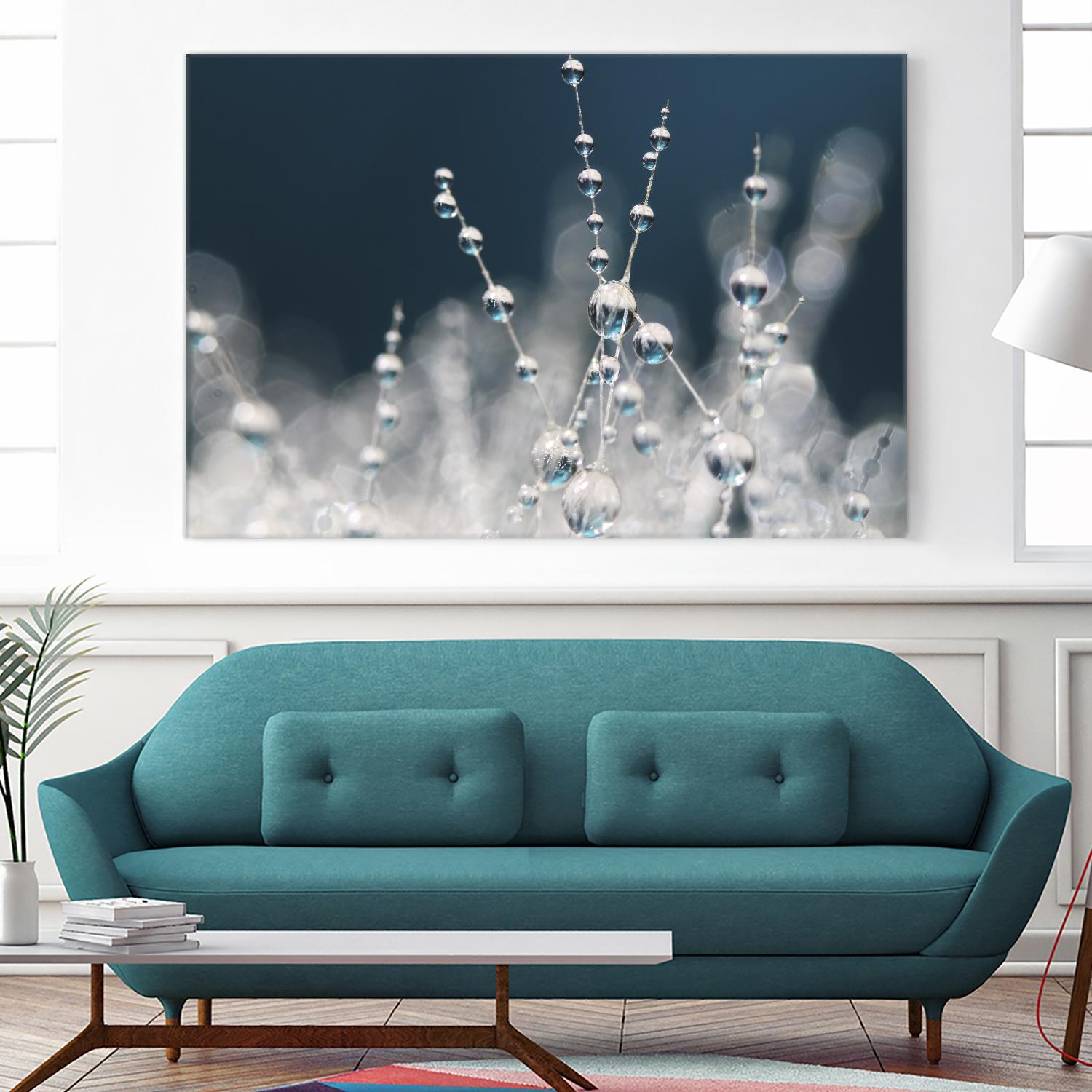 Snow white Ice blue by Sharon Johnstone on GIANT ART - white winter scenes