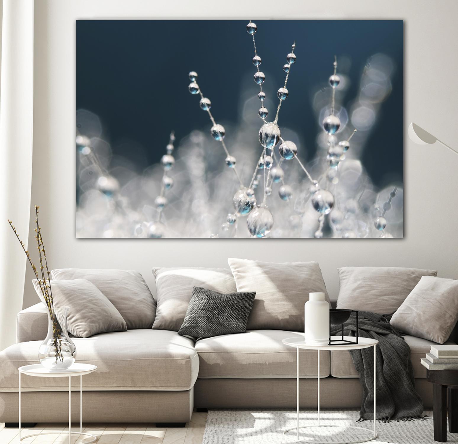 Snow white Ice blue by Sharon Johnstone on GIANT ART - white winter scenes