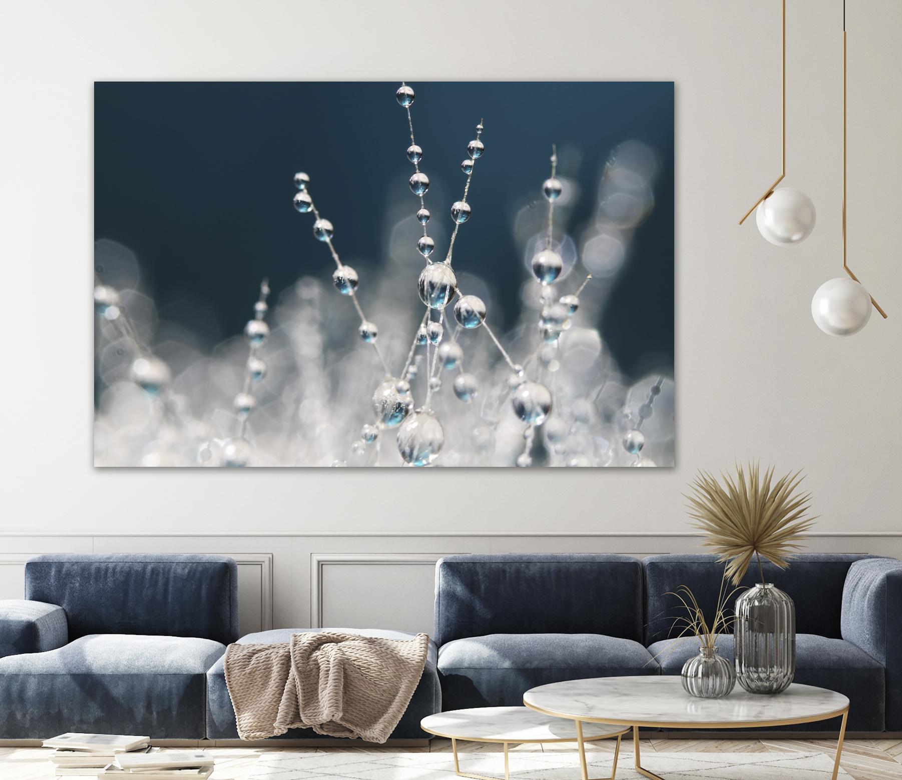 Snow white Ice blue by Sharon Johnstone on GIANT ART - white winter scenes