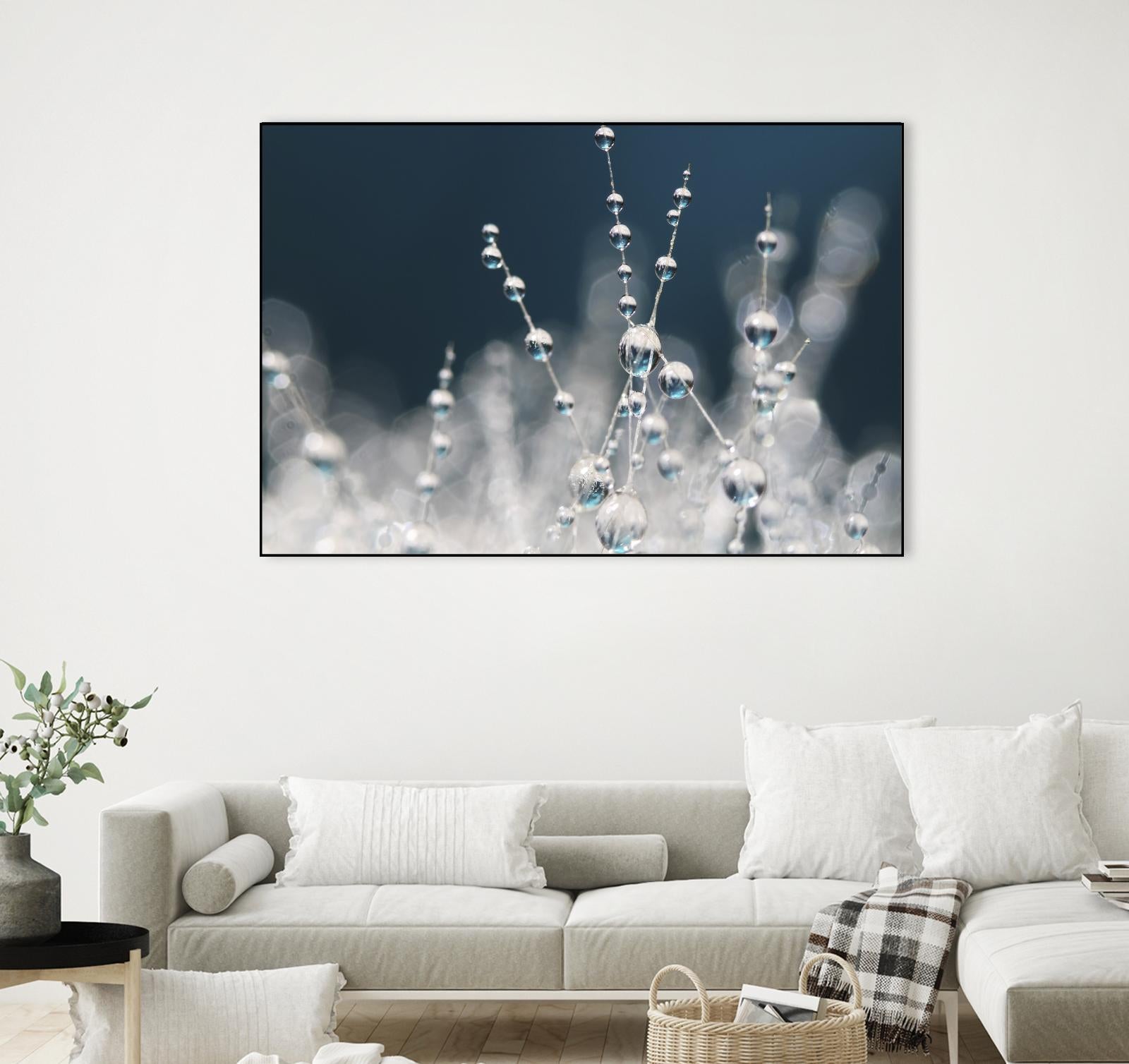 Snow white Ice blue by Sharon Johnstone on GIANT ART - white winter scenes