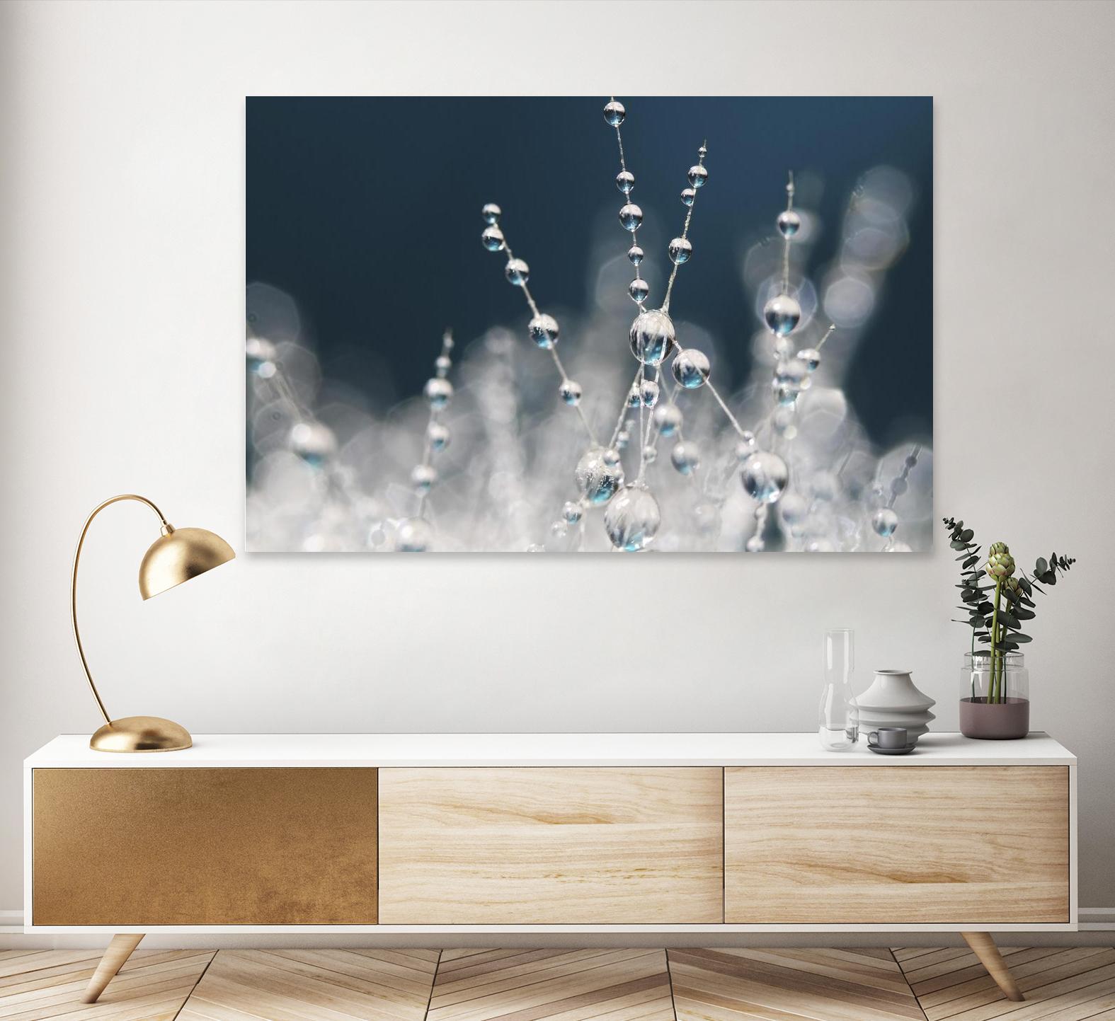 Snow white Ice blue by Sharon Johnstone on GIANT ART - white winter scenes