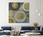Aboriginal Dot II by Aimee Wilson on GIANT ART - gold abstract