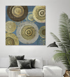 Aboriginal Dot II by Aimee Wilson on GIANT ART - gold abstract