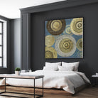 Aboriginal Dot II by Aimee Wilson on GIANT ART - gold abstract