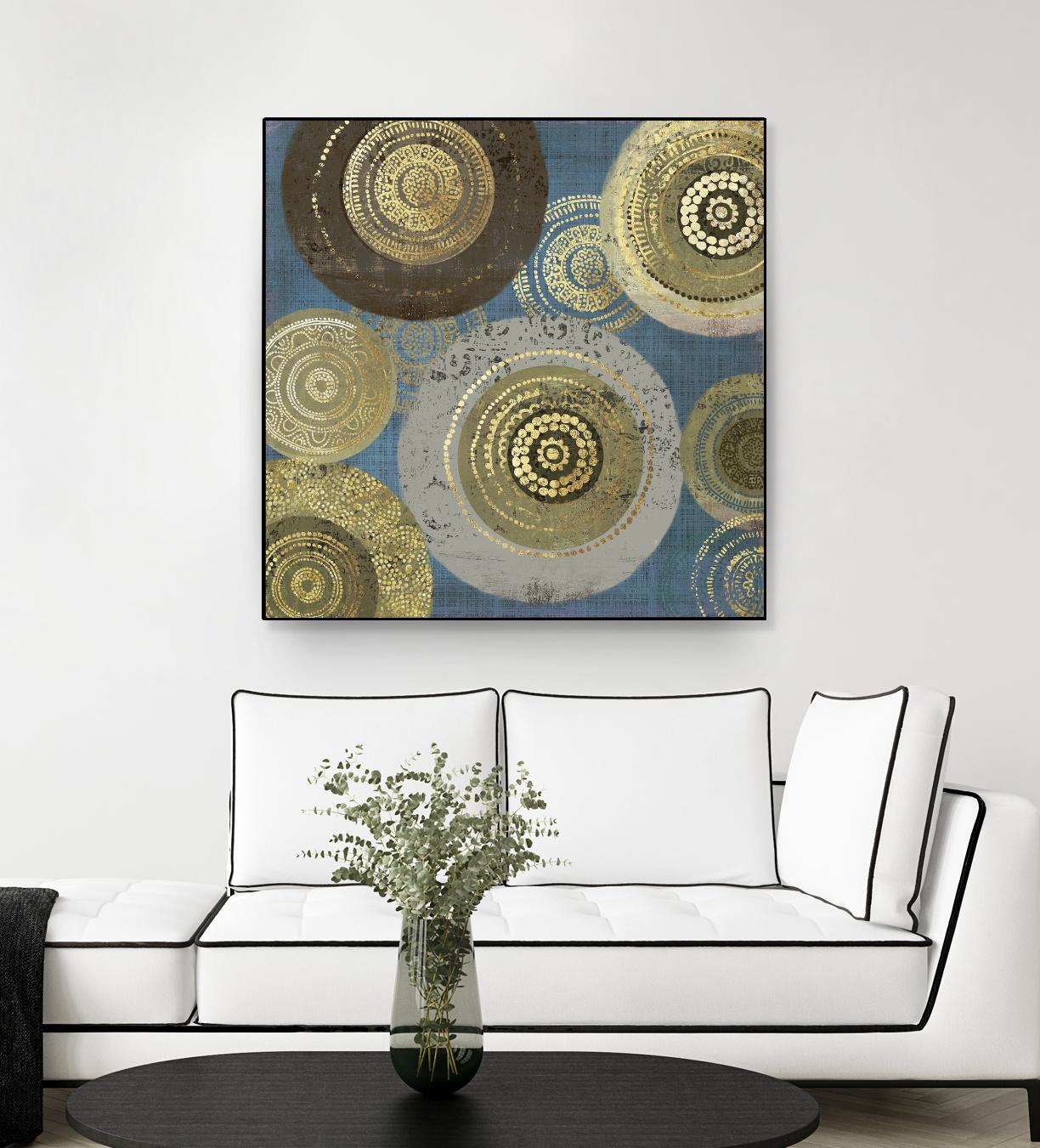 Aboriginal Dot II by Aimee Wilson on GIANT ART - gold abstract