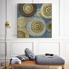 Aboriginal Dot II by Aimee Wilson on GIANT ART - gold abstract