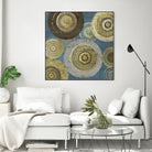 Aboriginal Dot II by Aimee Wilson on GIANT ART - gold abstract