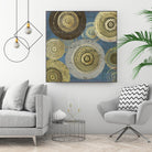 Aboriginal Dot II by Aimee Wilson on GIANT ART - gold abstract