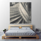 Descending I by YK Studios 1X on GIANT ART - gray architectural stair