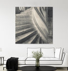 Descending I by YK Studios 1X on GIANT ART - gray architectural stair