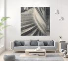 Descending I by YK Studios 1X on GIANT ART - gray architectural stair