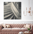 Descending I by YK Studios 1X on GIANT ART - gray architectural stair