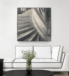 Descending I by YK Studios 1X on GIANT ART - gray architectural stair